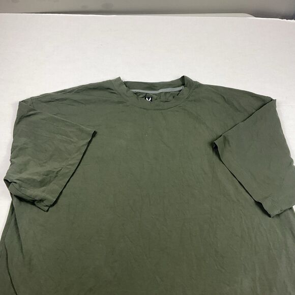ASRV Mens Basic Athletic T-Shirt Green Short Sleeve Sportswear Tee Large FADE - Picture 2 of 11